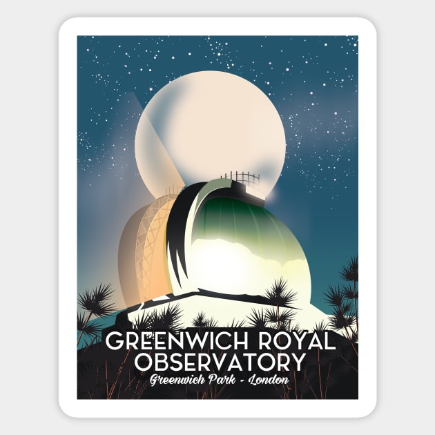 Greenwich Royal Observatory Sticker by nickemporium1